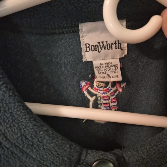 Snowman Embroidered Fleece Cardigan - Picture 2 of 5